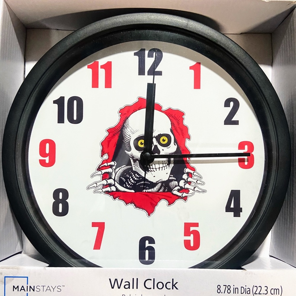 Powell Peralta Skateboard Wall Clock